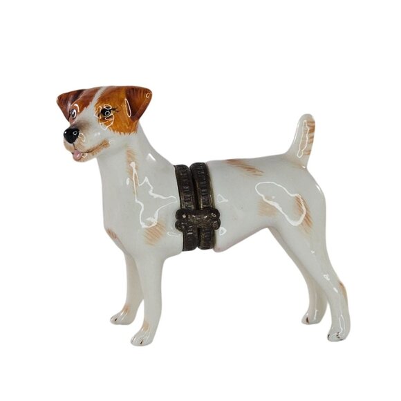 Vintage Jack Russell Terrier Figurine Studio USA Ceramic Dog Collectible